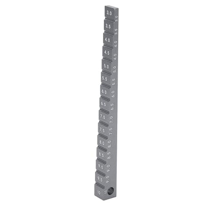 Ride Height Gauge, Aluminum Alloy Chassis Ride Height Gauge 3‑10mm 0.1-0.4in Ride Height Gauge Ruler for 1/10 RC Drift Car (You Color) - color: You Color