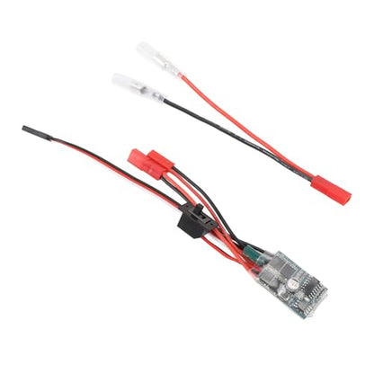RC 30A Brushed ESC Electronic Speed Controller 2 Way Current Control with Brake Function for 1/16 1/18 1/24 Scale Cars and Boats PCB Material Compact Lightweight Design