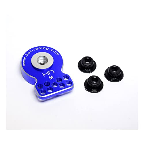 Hot Racing SHS88M Blue CNC Aluminum Servo Saver Medium: KO/Sanwa/JR/Hitec/Futaba