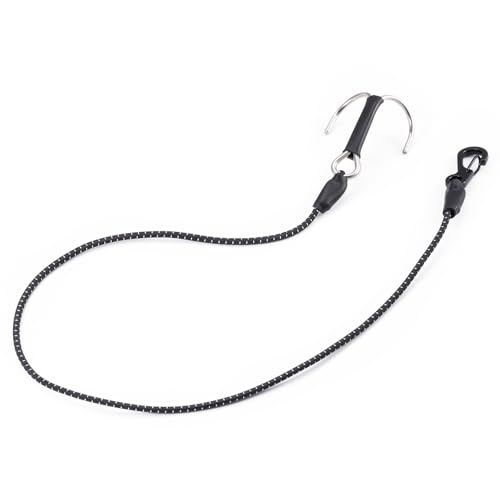2PCS 1/10 RC Crawler Kinetic Winch Strap Elastic Force Escape Rope with Rescue Trailer Hook 20 Inch RC Tow Truck Escape Rope for Axial SCX10 TRX4 Upgrade Parts