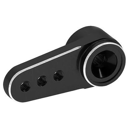 3Pack Aluminum 15T Servo Arm RC Mini Servo Horns Compatible with Emax ES08MA Servo Fit for Axial SCX24 1/24 RC Crawler (Black) - color: Black