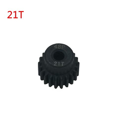 5-Pack Steel 48P Pinion Gear Sets 19T 20T 21T 22T 23T with Screws for 3.175mm (1/8-Inch) Shaft 1/10 RC Car Brushless Brush Motor - size: 19T 20T 21T 22T 23T