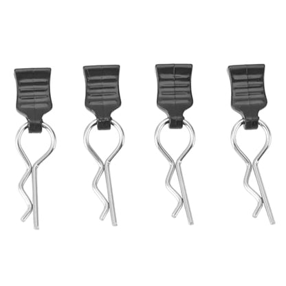 4pcs Premium RC Body Clips with Pull Tabs, R Pin Clips for RC Car - Upgrade and Replacement Parts for 124008 124010