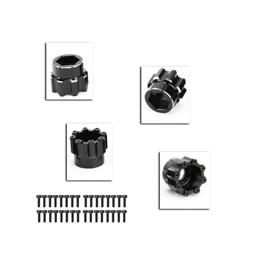 RCAWD for Pro-Line 1/8 8x32 to 20mm Aluminum Wheel Hex Adapters 3.8" Wheels Upgrades Parts #PRO635700 - size: 20mm
