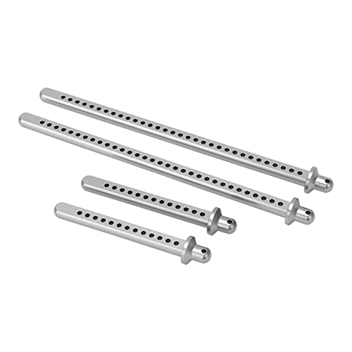 4Pcs Aluminum Alloy Front Rear Extended Body Post Mount RC Accessories for Axial SCX10 90046 1/10 RC Car with R Clips with Multiple Positioning Holes
