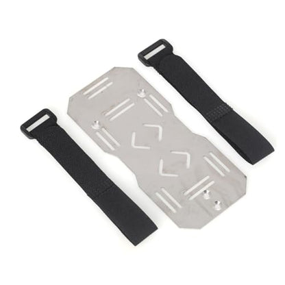 LCX 1/10th RC Crawler Car CNC Stainless Steel Battery Tray for TRX6, Upgrades Parts Accessories