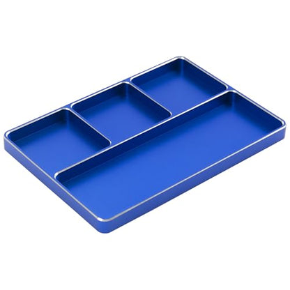 Universal Aluminum RC Screw Tray Magnet Screws Holder Plate Screw Organizer Tool Compatible with Redcat Traxxas Arrma HPI Axial Wltoys RC Car Boat Helicopters Airplane (Blue) - color: Blue