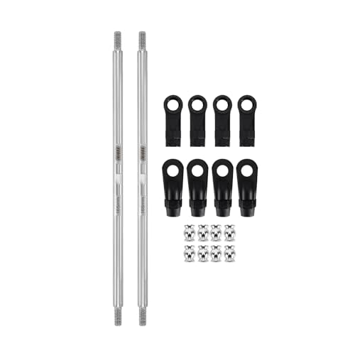 INJORA Stainless Steel Builders Links with Rod Ends for TRX4 SCX10 1/10 RC Crawler Car Upgrade(165mm) - size: 165mm