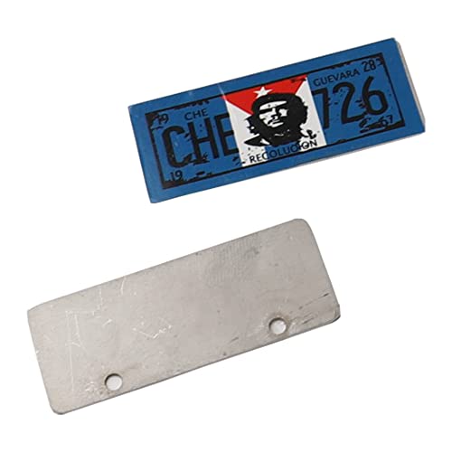 2PCS HIRCQOO Metal RC Car License Plate Decorations Accessories Compatible with Traxxas TRX-4 Tamiya CC01 Axial SCX10 D90 1/10 RC Crawler Car (CHE726) - style: CHE726
