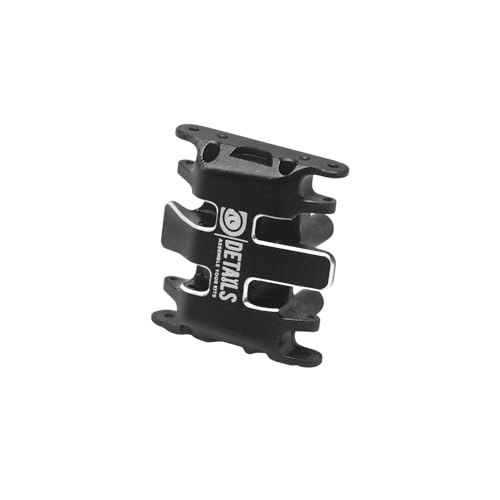Hobby Details Aluminum Rear Axle Gear Box Skid Link Wheel Upgrade Set for 1/30 Axial SCX30 Jeep Wrangler RC Cars, Black and Gold (Aluminum Skid) - color: Aluminum Skid