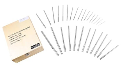 Accusize HSS Chucking Reamer Set 1/16 to 1/2 in by 1/64, 5500-SF00 | 29 Pc Fractional Set, Straight Shank, Straight Flute, Right-Hand Cut, +0.0001 to +0.0005 in Tolerance - size: 1/16" thru. 1/2" by 1/64"