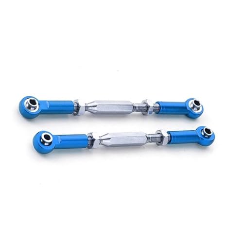 RC Links Linkage for TRAXXAS for Slash 4x4 1/10 rc Cars Part Aluminum Alloy Stronger Steering Link Rod Linkage Tie(Dark Blue) - color: Dark Blue