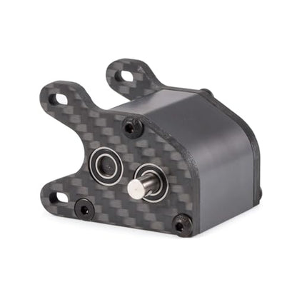 Ultralight Dual Motor Transmission 62g Aluminum LCG Transmission Gearboxes 48P Overdrive Dig Tiny Gearbox for 1/10 RC Crawler LCG Cheater Rig (Gray) - color: Gray