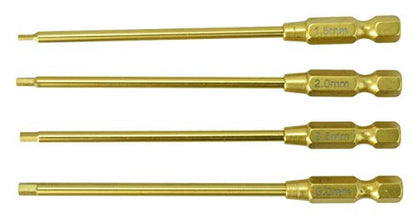 Apex RC Products 1.5, 2, 2.5 & 3mm Titanium Quick Change Allen Key Set #2739