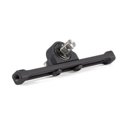 Adjustable Carrier Bearing 70mm Width Transfer Case, Aluminum Alloy CNC Machined for 1/10 RC Crawler LCG Chassis Cheater Rigs Comp Build (Black) - color: Black