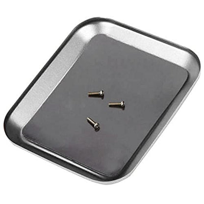Replacement Part For RC Car Repair Tool Aluminium Alloy Magnetic Screw Tray Plate For Rc Crawler SCX10 D90 D110 Rc Model Repair Tool - (Color: Sliver) - color: Sliver