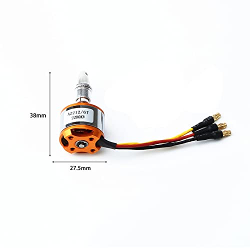 GoolRC 2212 2200KV Brushless Motor 30A ESC with T Plug 3.5mm Banana Connectors for RC Plane Helicopter Electronic Speed Controller - size: 2200kv with esc