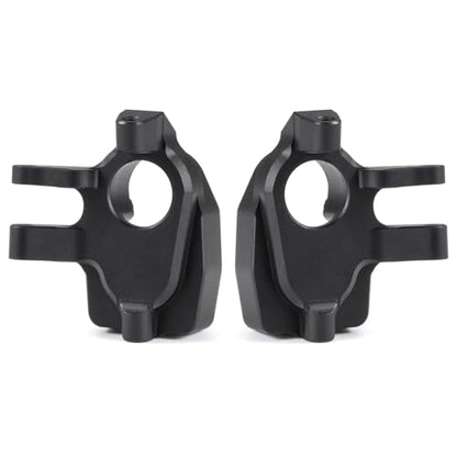 Aluminum Portal Steering Knuckle Caps Portal Cover for SCX10 III AR45P Capra F9 Supershafty CP44 CP43 Portal Axle (Black)