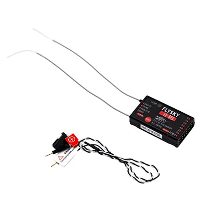 GoolRC Flysky FS-SR8 Receiver, 2.4GHz 8 Channel Remote Control Receiver Compatible with Flysky FS-ST8 RC Transmitter for RC Cars, Boats and Helicopters
