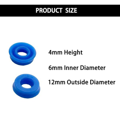 10PCS RC Boat Drive Shaft Sealing Ring Motor Shaft Waterproof Seal Gasket for RC Boat Ship DIY Model Toy Shaft Sealing Parts (6x12x4mm) - style: 6x12x4mm
