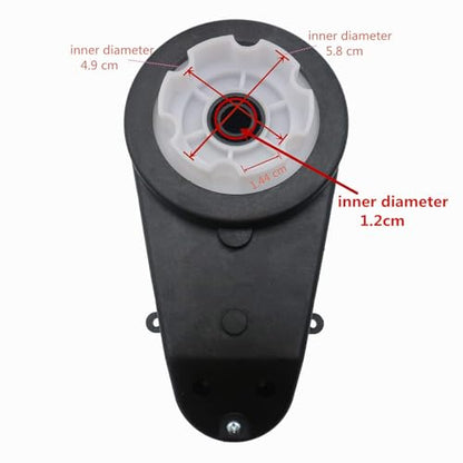 weelye 2Pcs 12V 40000RPM High Speed RS550 Drive Motor Gearbox with 2Pcs 3.5cm Drive Card Components,Replacement for Children ´s Riding Jeep SUV Car Electric Vehicles