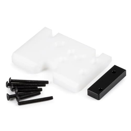 COMODO RC Crawler Skid Plate 1/10 Scale Adjustable Delrin for 2Low 3 Gear Element Transmission Compatible with LCG Chassis(White)