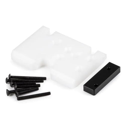 COMODO RC Crawler Skid Plate 1/10 Scale Adjustable Delrin for 2Low 3 Gear Element Transmission Compatible with LCG Chassis(White)