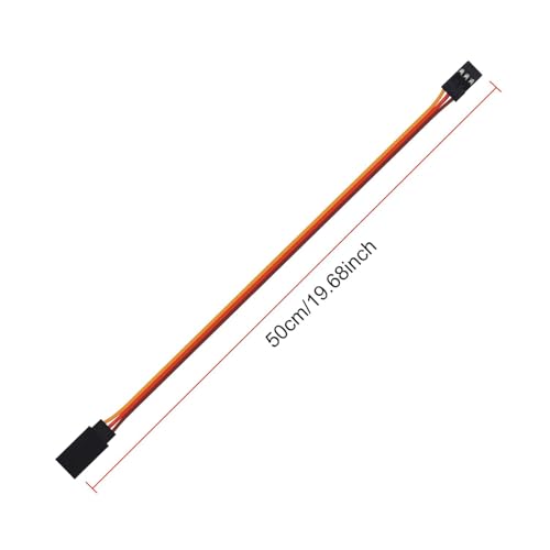 10PCS 500mm Servo Extension Cable 3-Pin Male to Female 30 Core Lead Wire Cable Connectors Control Board Remote - 50CM