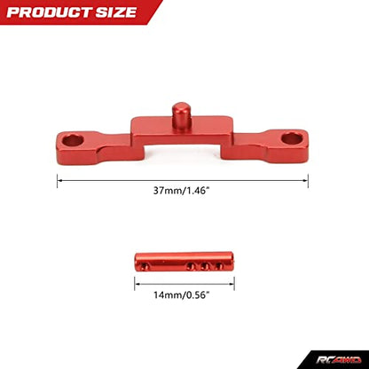 RCAWD SCX24 Upgrades Body Post Front for Axial, Body Mount Aluminum Parts for AXI00002 Red - color: Red