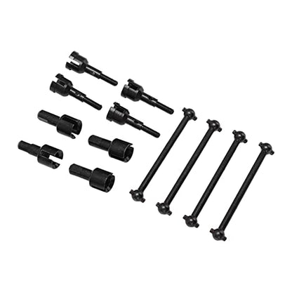 RC Dogbone Axle Diff Cup Joint Set for A949 A959 A969 A979 K929 118 Scale Car Upgrade Aluminum Alloy Drive Shaft Replacement Parts Kit (Black) - color: Black