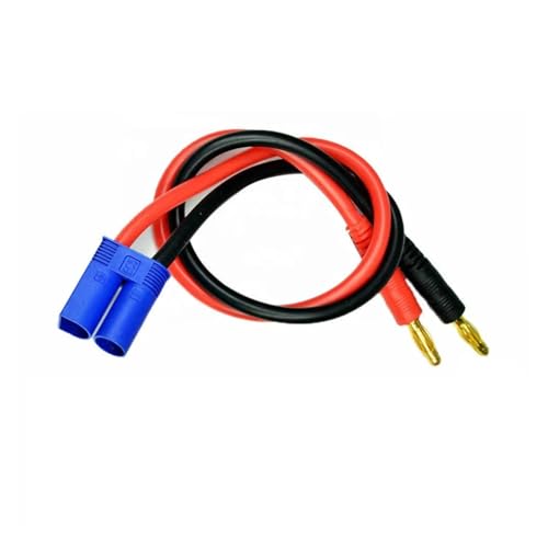 EC5 4mm 12awg 300mm Gold Plated Banana Plug Charge Lead Cable with Silicone Wire for RC Car Lipo Battery Parts Replacement Upgrade Use RC Car DIY Parts