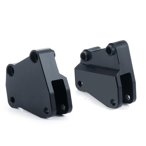 2PCS Aluminum Front Upper Shock Tower Mount for Axial RBX10 Ryft AXI03005 1/10 RC Crawler Car Upgrade Replacement Parts, Black