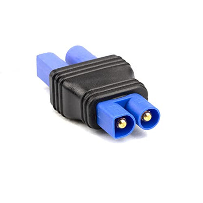 2 Pcs Ec3 Male Plug to Ec5 Female Connector Plug Adapter | for RC Lipo Battery Ec3 Plug to Ec5 Connection(2 Pack Ec3-Ec5) - style: EC3 male - EC5 female