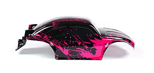 SummitLink Custom Body Compatible for 1/10 1/8 Scale RC Car or Truck (Truck not Included) (Muddy Hot Pink Over Black) - style: Muddy Hot Pink Over Black