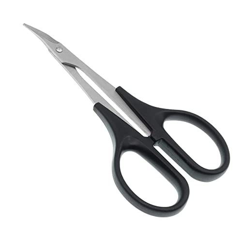 0-14mm Body Aluminum Reamer Hole Puncher with Sleeve & Curved Scissors Hobby Tool Combo Set Compatible with RC Model Bodyshell Connector,Compatible with RC Car Truck Tank Drone-Blue