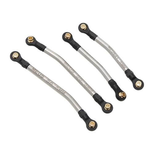 MEUS RACING TRX4M Links Aluminum High Clearance Links Set for Traxxas 1/18 TRX4M Defender Bronco RC Crawler (Silver, Defender Bronco)