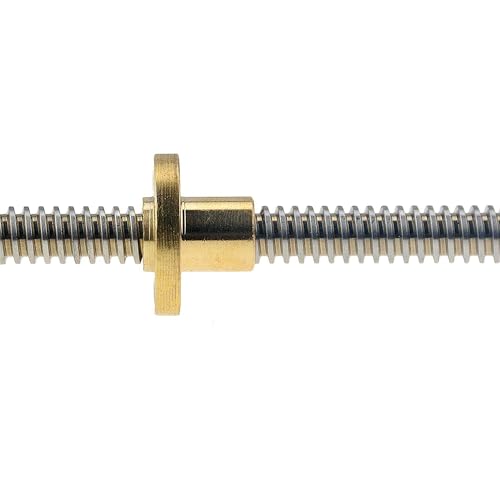 2PCS 8x750mm Linear Motion Rods & 8mm Lead Screw & 4PCS SK8 Rod Support & 4PCS SCS8UU & 2PCS KP08 Pillow Block & 2PCS Flexible Shaft Couplings for 3D Printer (Set of 16, 750mm) - style: 750mm