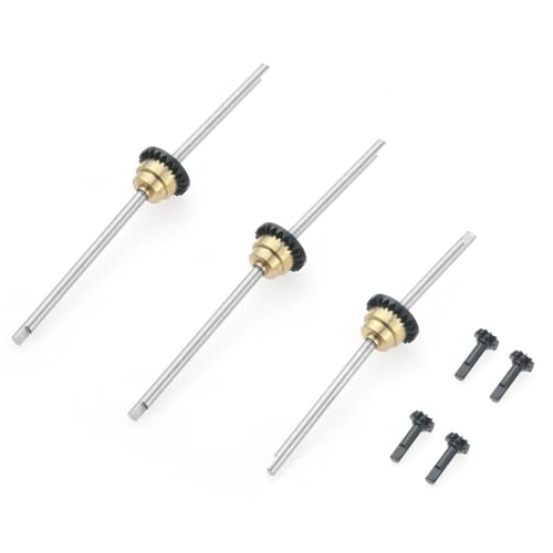 COMODO Metal Differential Gear Set for 1/16 RC Cars – Front Rear Middle Axle Upgrade Replacement Part Compatible with B1 B16 B36 C14 C24 C34 Q60-Q65(Front Rear Middle)