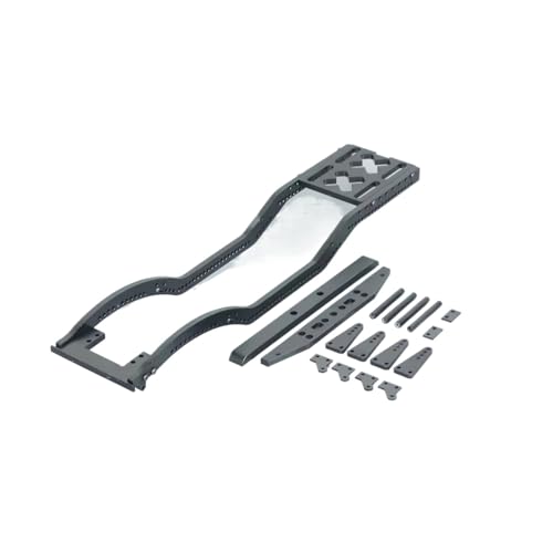 Rc Upgrades Spare for Axial for SCX10 D90 TF2 for B5 1/10 RC Car Crawler Upgrade Metal Chassis Set Rails Frame with Shock Towers for Leaf Springs Mounting Holes