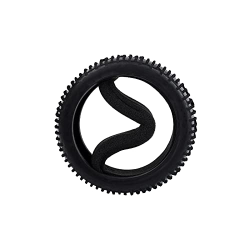 RC Tires & Wheels Set, Black, 4PCS | 1/8 Scale, 17mm Hex, Off-Road Buggy Tires, For Arrma Typhon, Compatible with Kyosho Traxxas