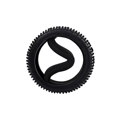 RC Tires & Wheels Set, Black, 4PCS | 1/8 Scale, 17mm Hex, Off-Road Buggy Tires, For Arrma Typhon, Compatible with Kyosho Traxxas
