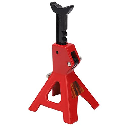 VGEBY RC Jack Stand, Adjustable Height Simulation Decorative Accessory Mini Lifting Jack for SCX10 D90 1/10 RC Car (Red)