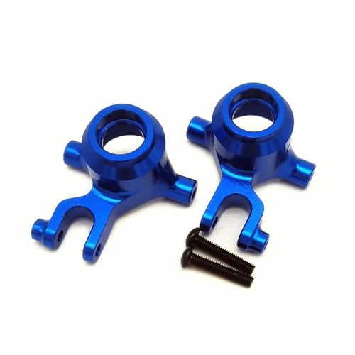 Aluminum Front Steering Blocks Knuckle Arm Blue for Traxxas Mini Maxx Mini Slash 4x4 Mini XRT 10736