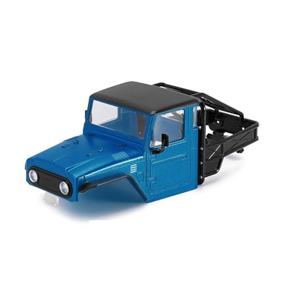 RC Spare Part Compatible with TRX4M for Defender for Bronco Hard Body Shell with Cage for 1/18 RC Crawler Car Upgrade Accessories(Blue) - size: Blue