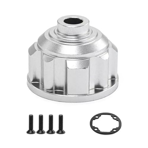 RC Cars Parts For Traxxas For Maxx 2.0 Maxxslash 1/10 Aluminium 7075 Front/Rear Diff Case Rc Car Monster Truck-89076-4 Part(Silver) - color: Silver