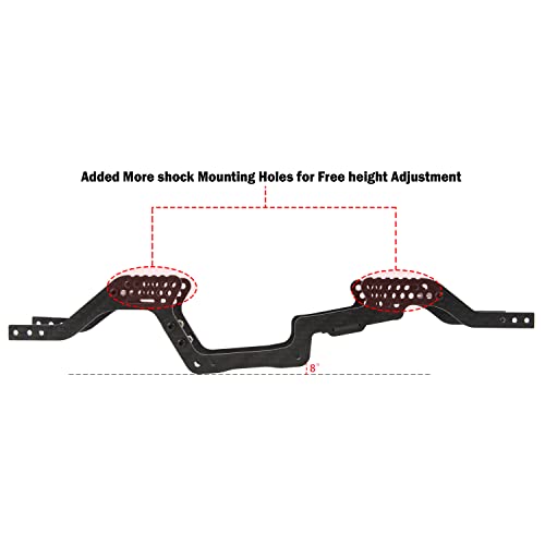 MEUS RACING TRX4M LCG Chassis Carbon Fiber Frame for TRX4M Defender/Bronco 1/18 RC Crawler Car Upgrades Parts