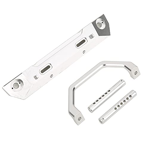 RC Aluminum Alloy Front Bumper for RGT 1/10 Truck, Front Anti - Collision Bar, Lightweight Durable Upgrade Part, Compatible with EX86100 Off - Road Rock Cruiser (Silver R86025S) - color: Silver R86025s