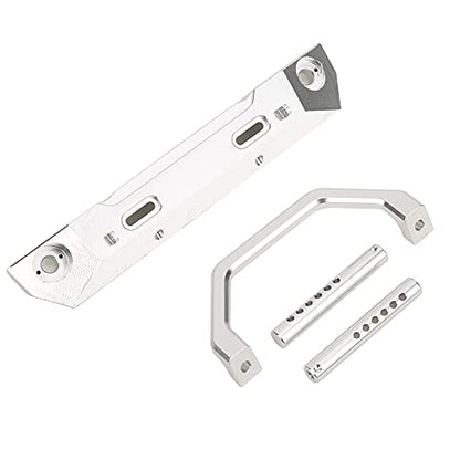 RC Aluminum Alloy Front Bumper for RGT 1/10 Truck, Front Anti - Collision Bar, Lightweight Durable Upgrade Part, Compatible with EX86100 Off - Road Rock Cruiser (Silver R86025S) - color: Silver R86025s