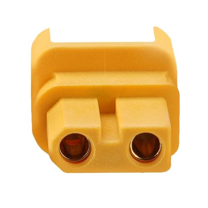 ELFCULB 10 Pairs Amass XT30ULW-B Connectors, XT30 Upgrade Female Connectors for Mini-UAV Robot Lipo Battery(Yellow) - color: 10pcs XT30ULW-B Female