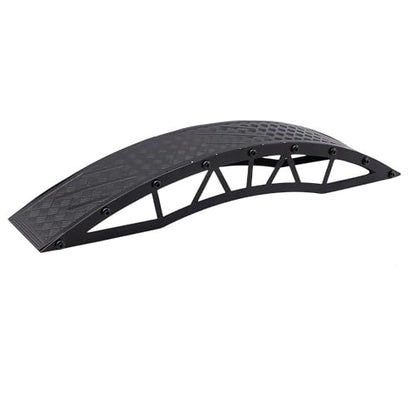 RC Crawler Bridge Obstacle, Stainless Steel DIY Assembly Ramp for 1/12 1/18 1/24 RC Crawler Course Accessories (Black Arch Bridge) - style: Black Arch Bridge